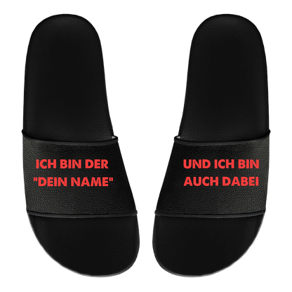 Badelatschen Unisex personalisierbar - Ich bin auch dabei