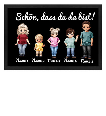 Fußmatte personalisierbar - Familie