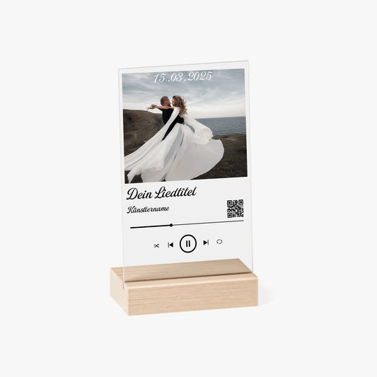 Acrylschild personalisierbar - Hochzeitslied