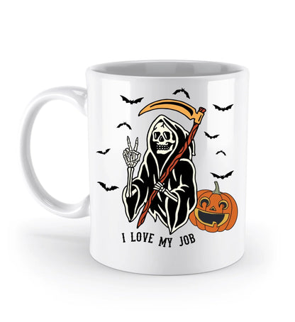 Tasse versch. Varianten - Halloween i love my job
