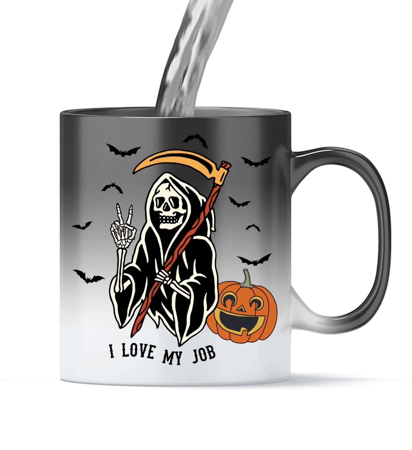 Tasse versch. Varianten - Halloween i love my job