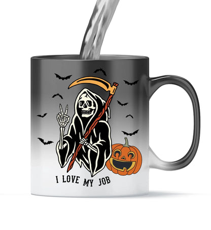 Tasse versch. Varianten - Halloween i love my job