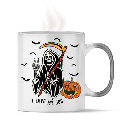 Tasse versch. Varianten - Halloween i love my job