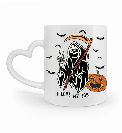 Tasse versch. Varianten - Halloween i love my job