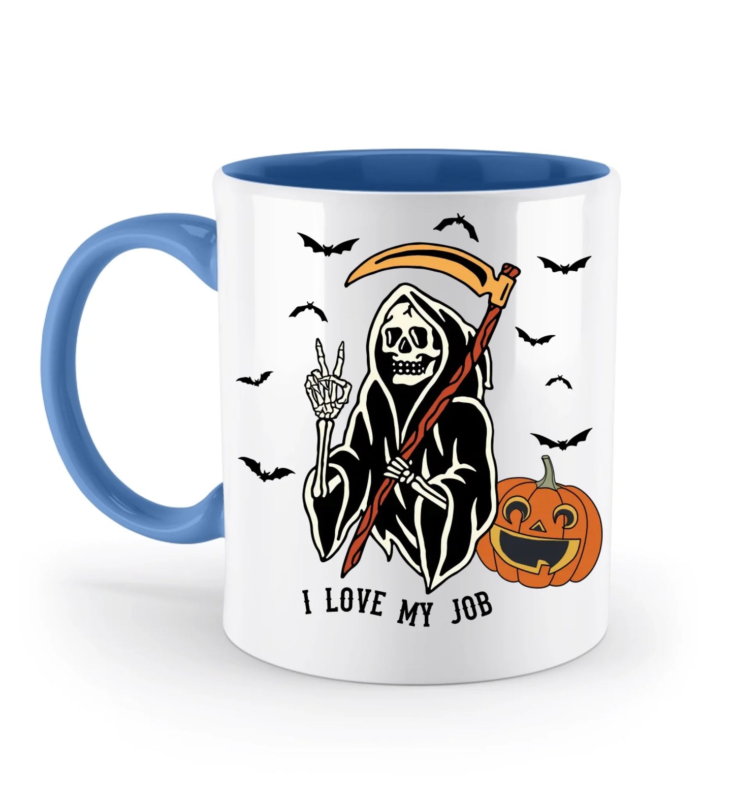Tasse versch. Varianten - Halloween i love my job