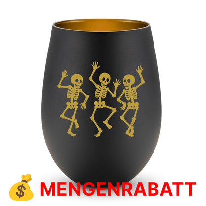 Windlicht  - Halloween Skelett