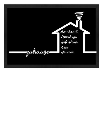 Fußmatte personalisierbar - zuhause