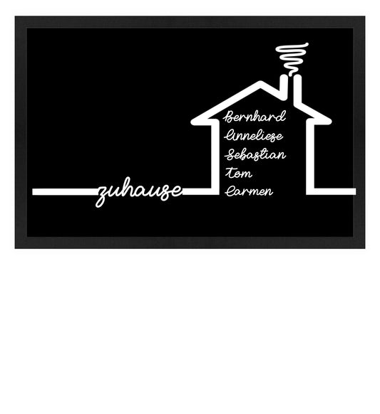 Fußmatte personalisierbar - zuhause