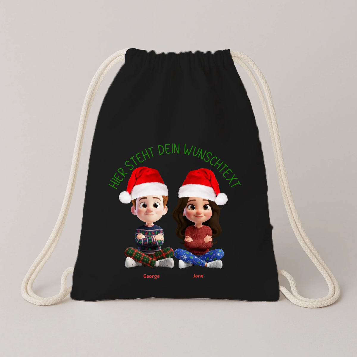 FamilySurprise-Turnbeutel-Schwarz