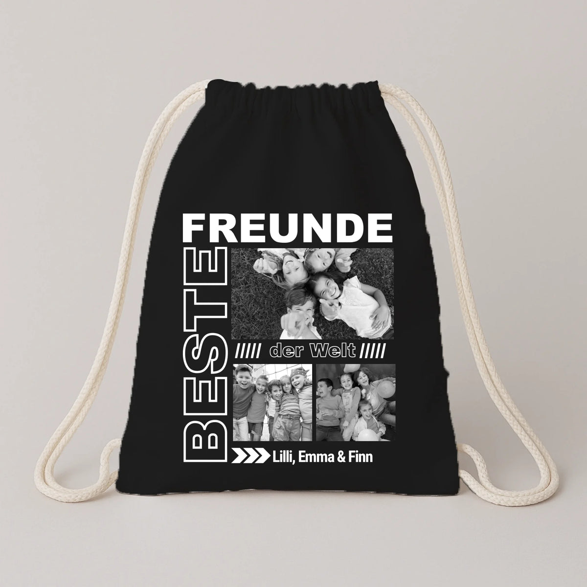 FamilySurprise-Turnbeutel-Schwarz