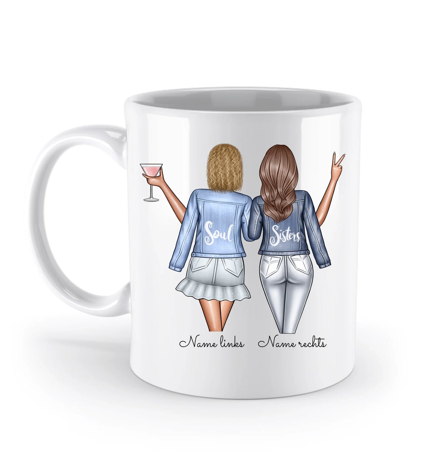 Tasse personalisierbar - beste Freunde