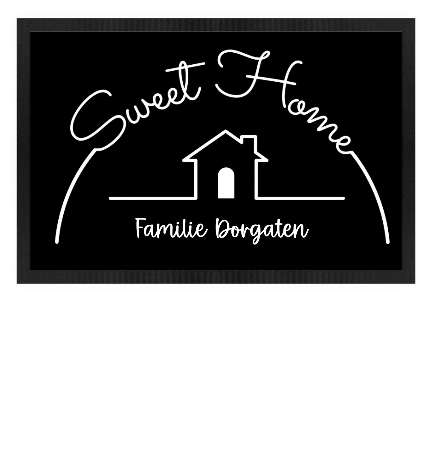 Fußmatte personalisierbar - Sweet Home