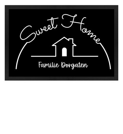 Fußmatte personalisierbar - Sweet Home