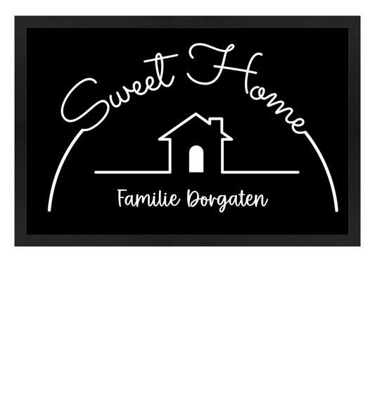 Fußmatte personalisierbar - Sweet Home