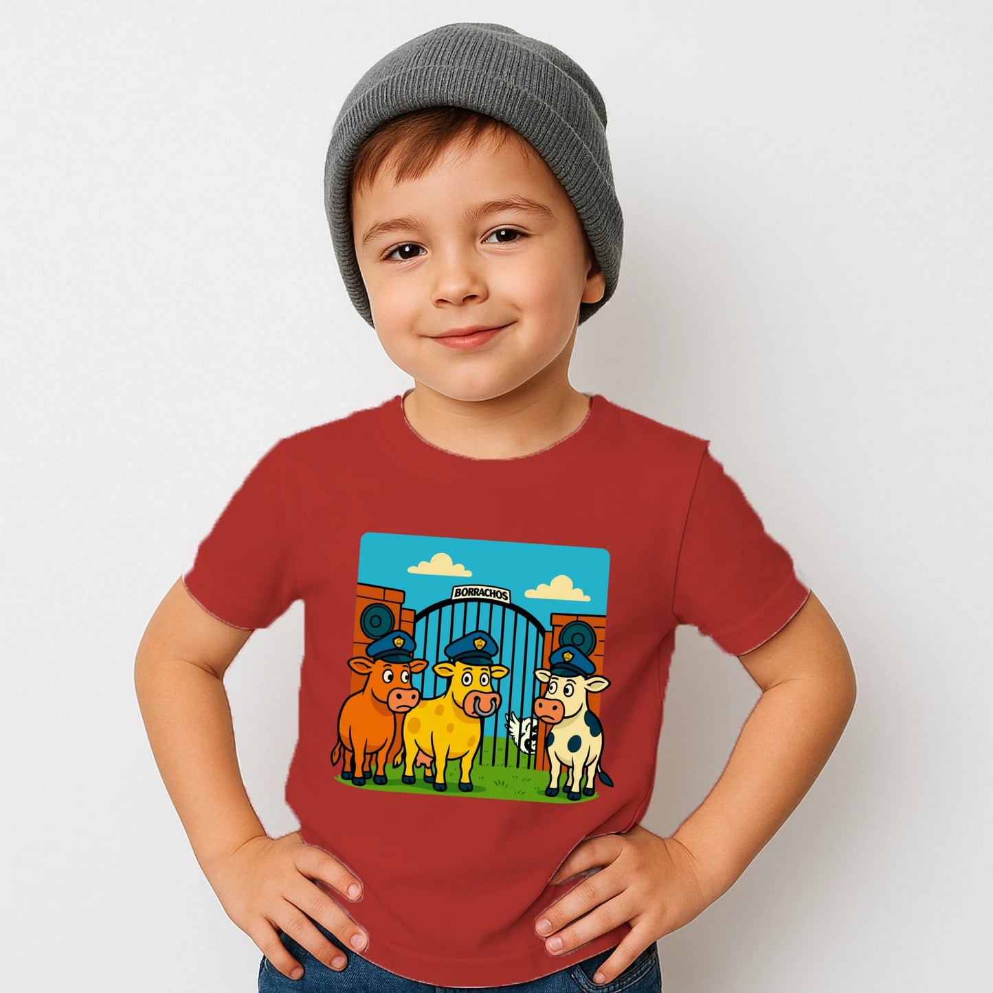 FamilySurprise-Borrachos-Kindershirt-rot