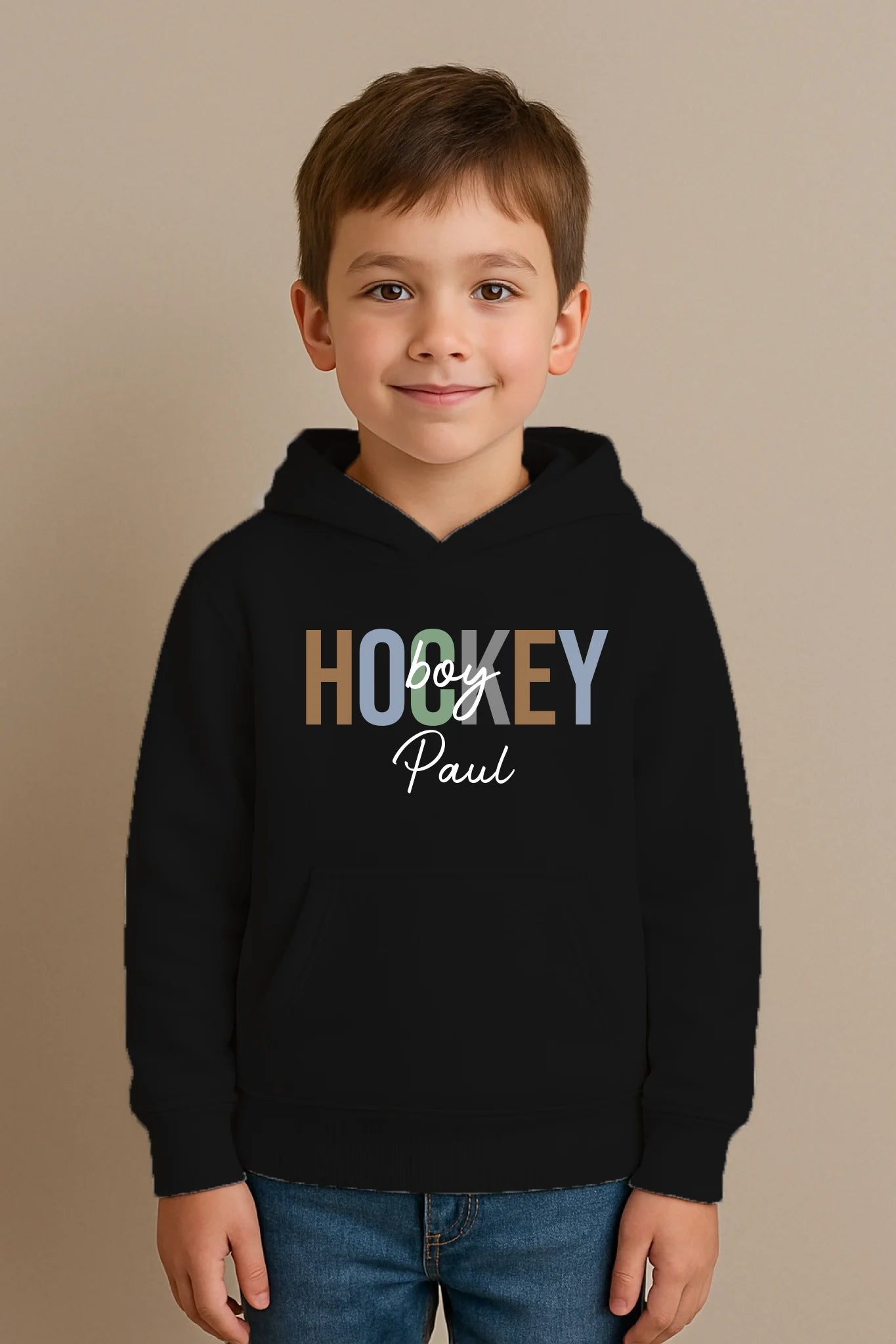 FamilySurprise-Kinderhoodie-schwarz