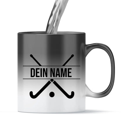 Tasse personalisierbar - Hockeyschläger gekreuzt