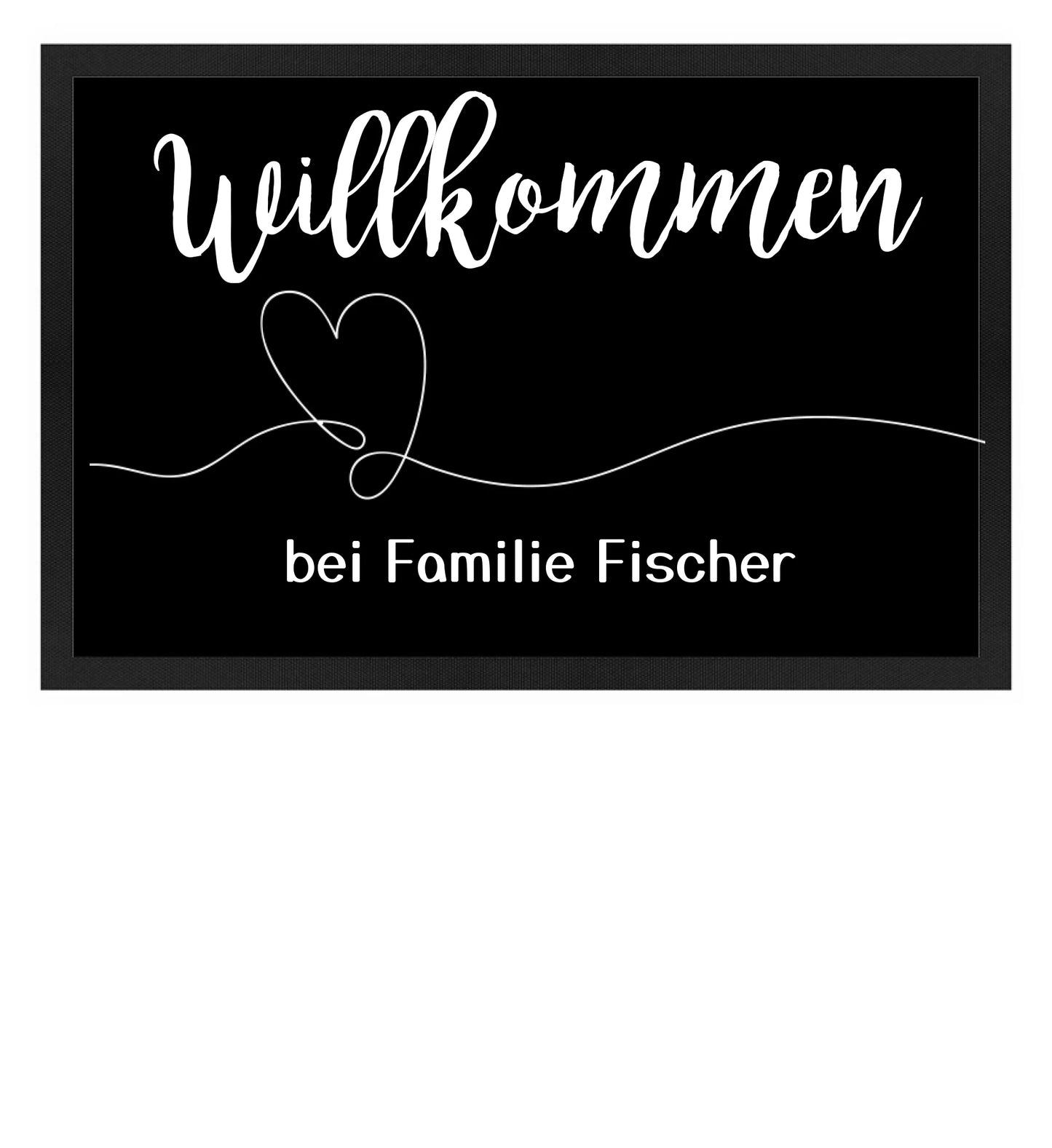 Fußmatte personalisierbar - willkommen bei