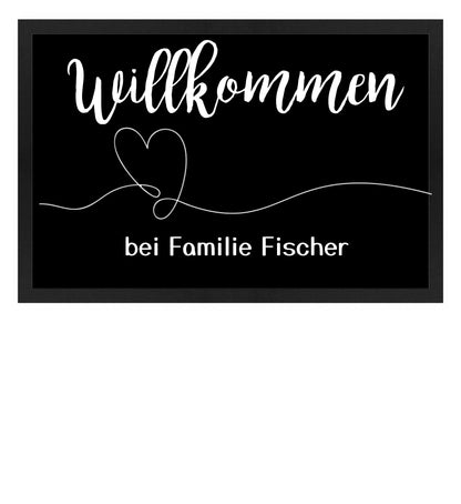 Fußmatte personalisierbar - willkommen bei