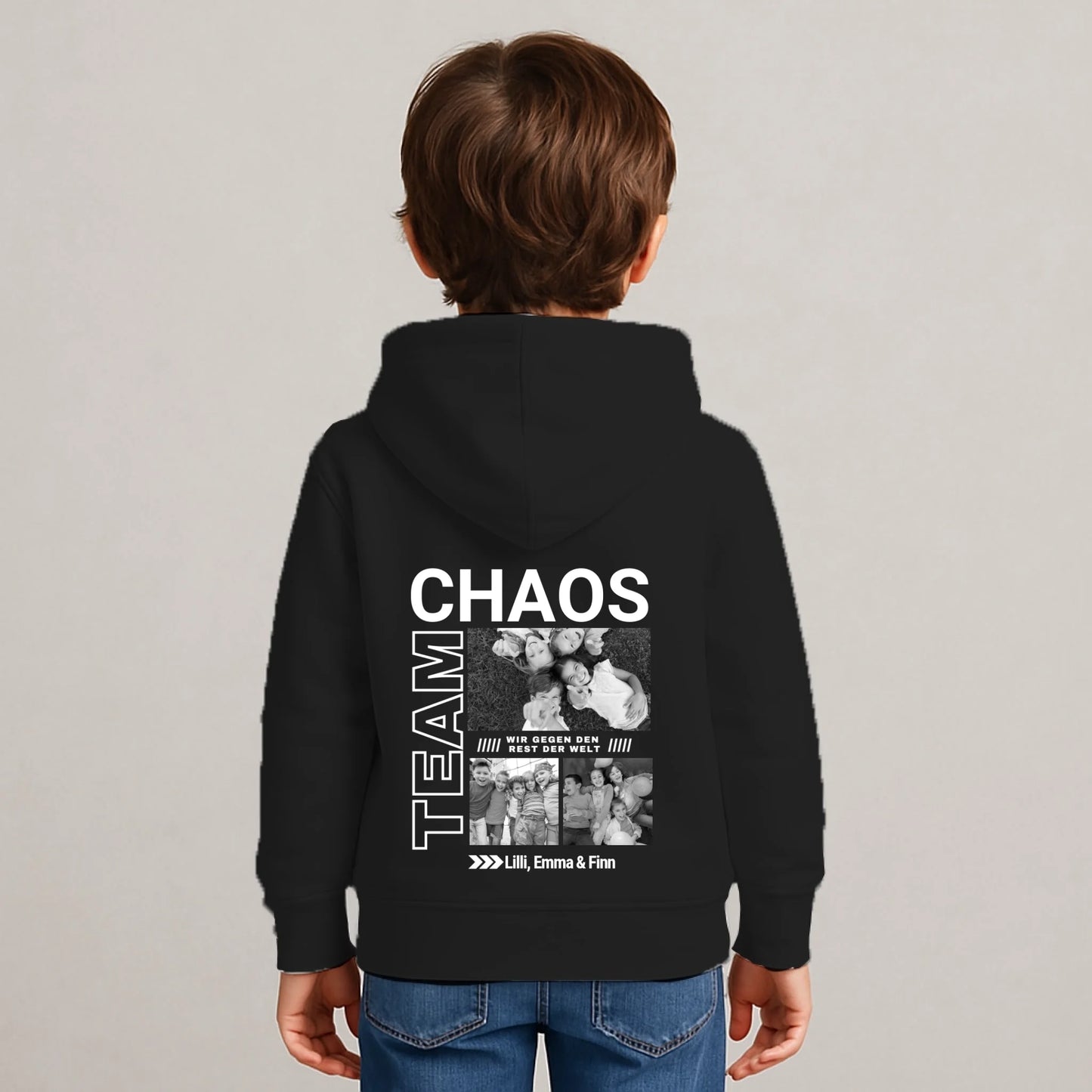 FamilySurprise_Hoodie-Kinder-schwarz