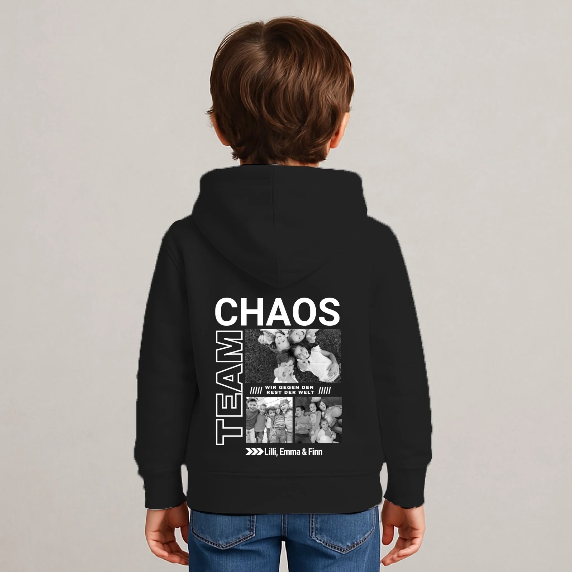 FamilySurprise_Hoodie-Kinder-schwarz