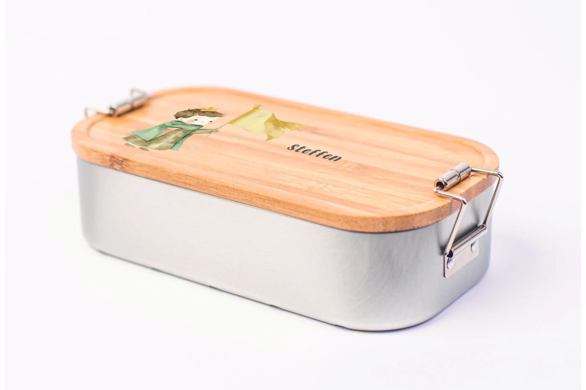 Personalisierte Lunchbox mit Druck Ritter mit hochwertigem Druck, zusätzliche Produktansicht