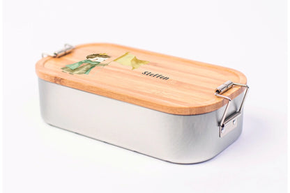 Personalisierte Lunchbox mit Druck Ritter mit hochwertigem Druck, zusätzliche Produktansicht