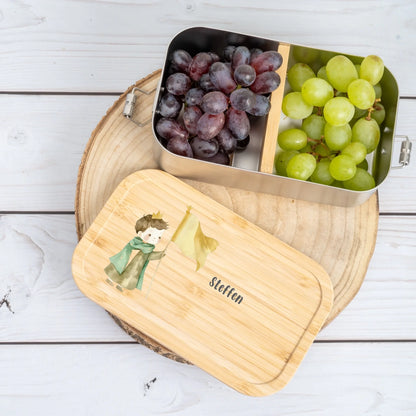 Personalisierte Lunchbox mit Druck Ritter mit hochwertigem Druck, weitere Produktansicht