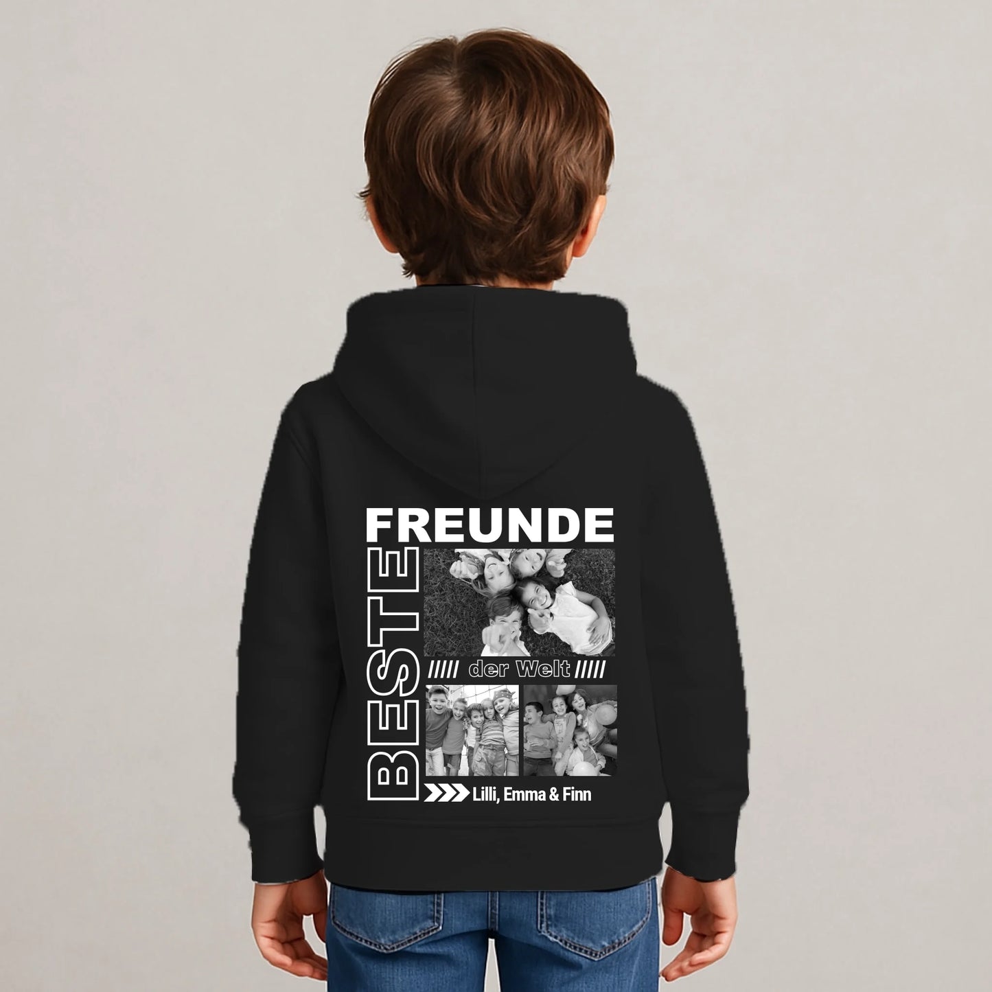 FamilySurprise_Hoodie-Kinder-schwarz
