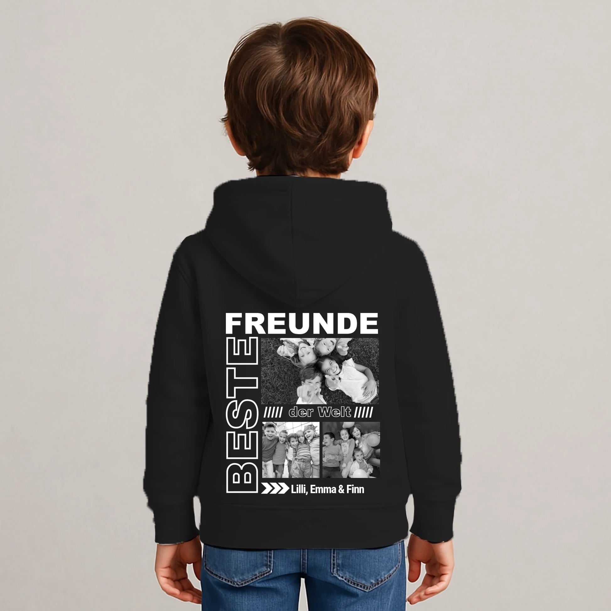 FamilySurprise_Hoodie-Kinder-schwarz