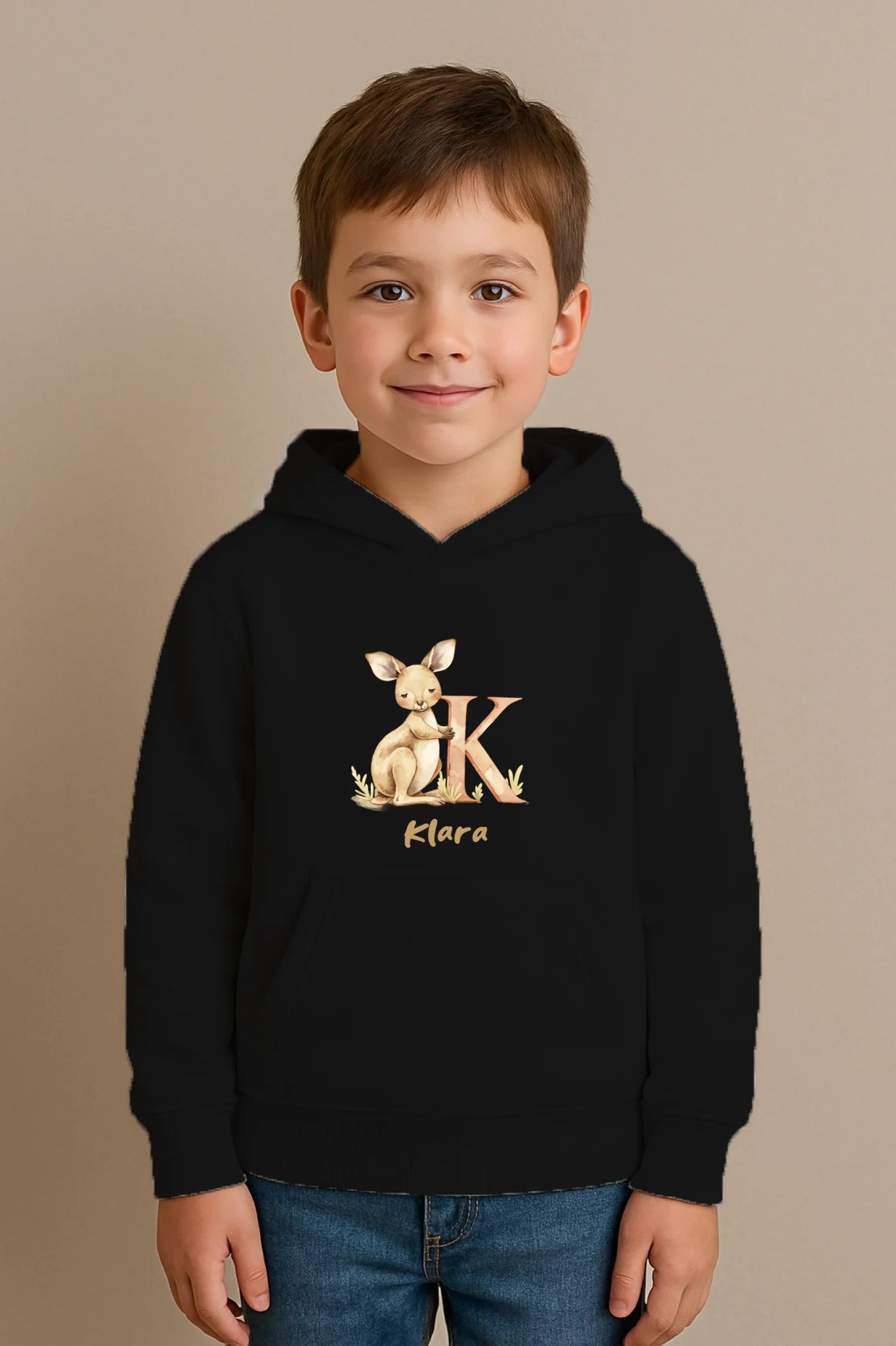 FamilySurprise-Kinderhoodie-schwarz