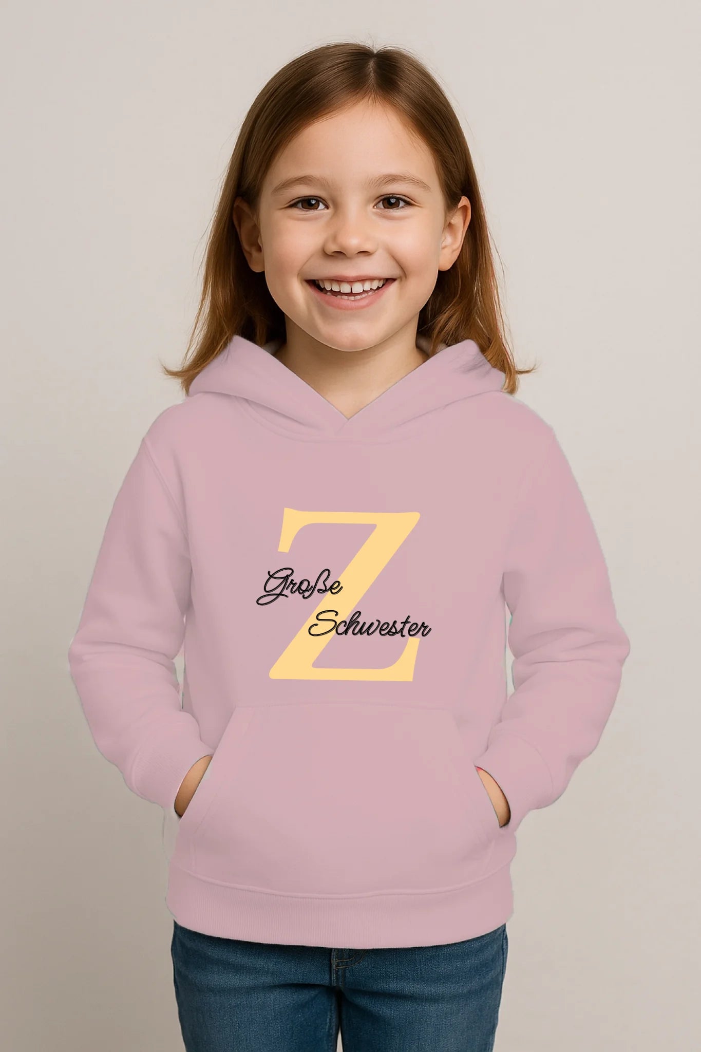 FamilySurprise-Kinderhoodie-vorne-hellrosa Kopie