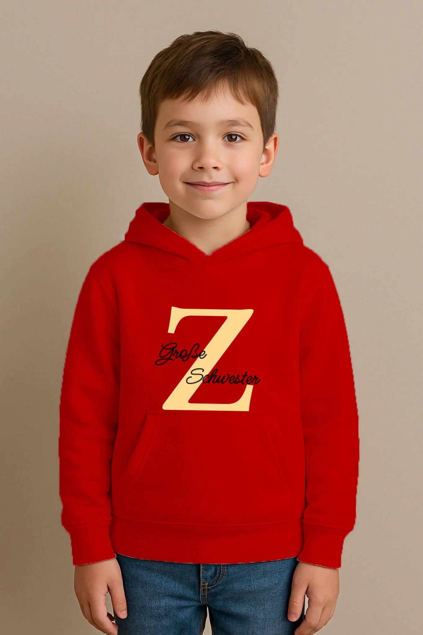 FamilySurprise-Kinderhoodie-rot