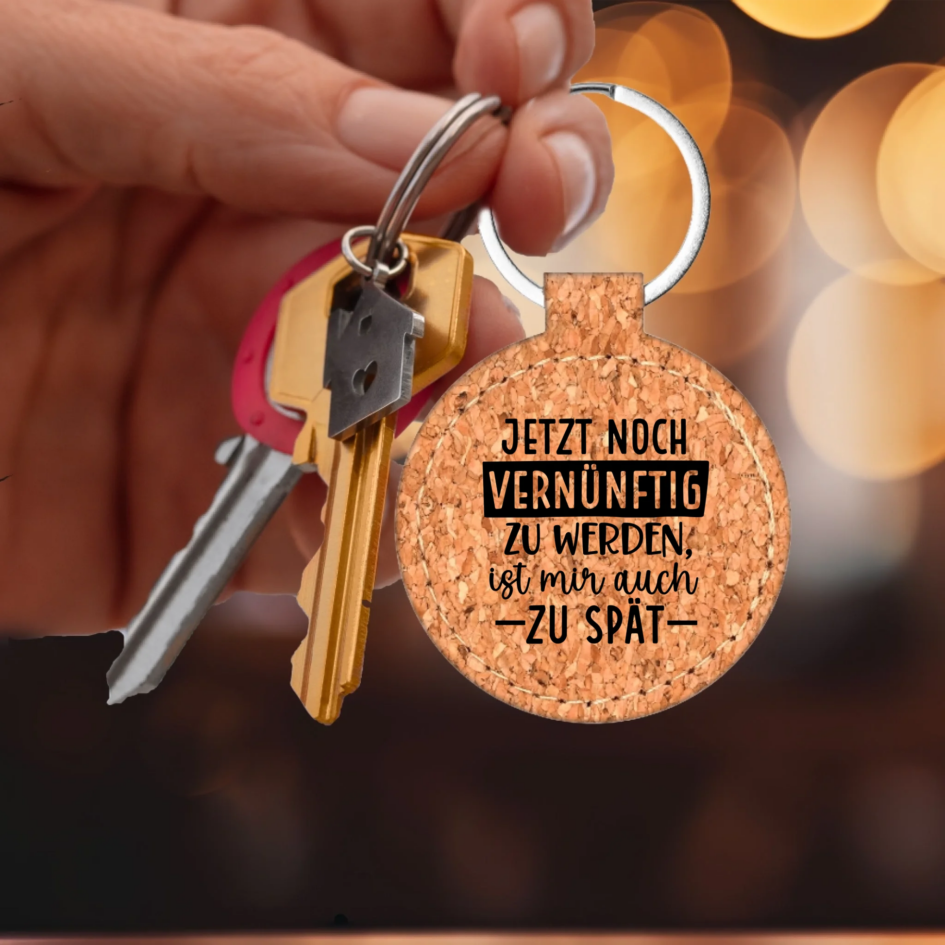 FamilySurprise-Schlüsselanhänger-personalisiert-kork-rund