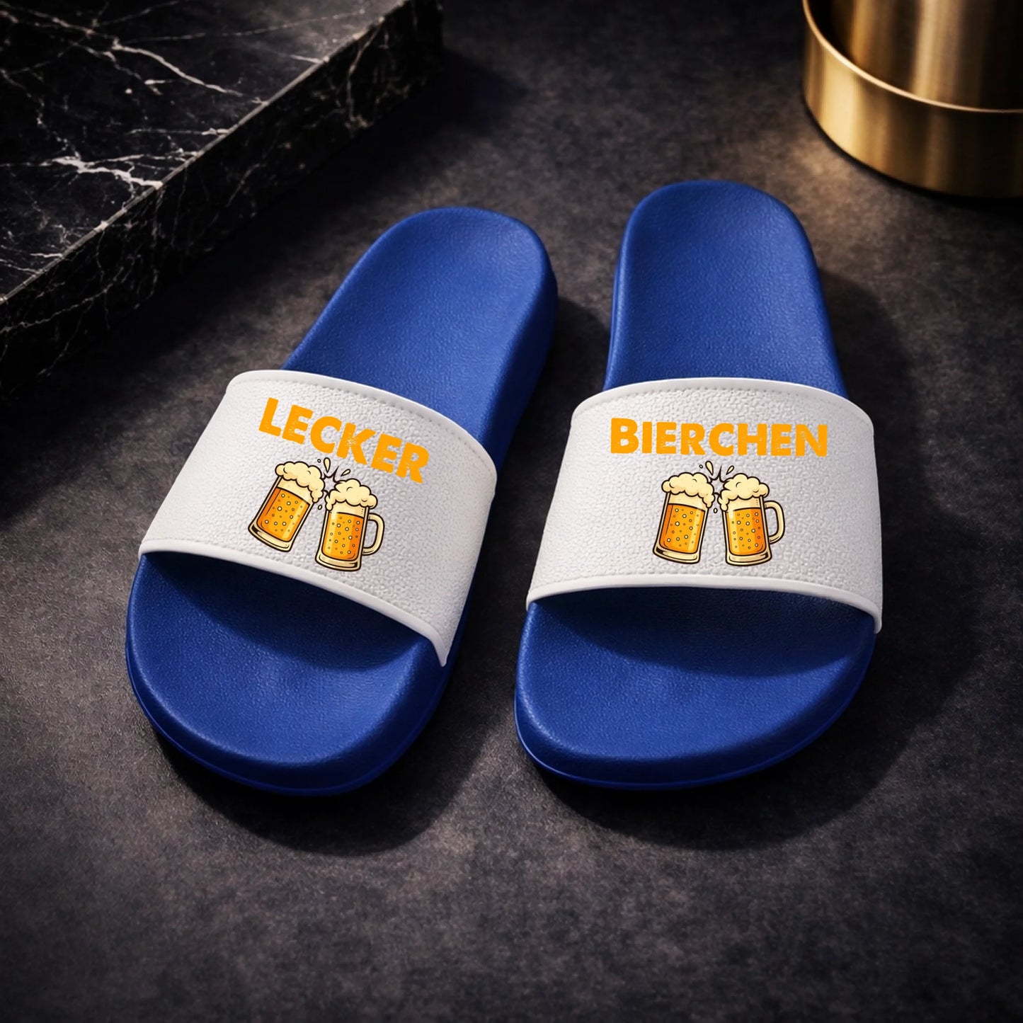 FamilySurprise-personalisiert-Badelatschen-blau