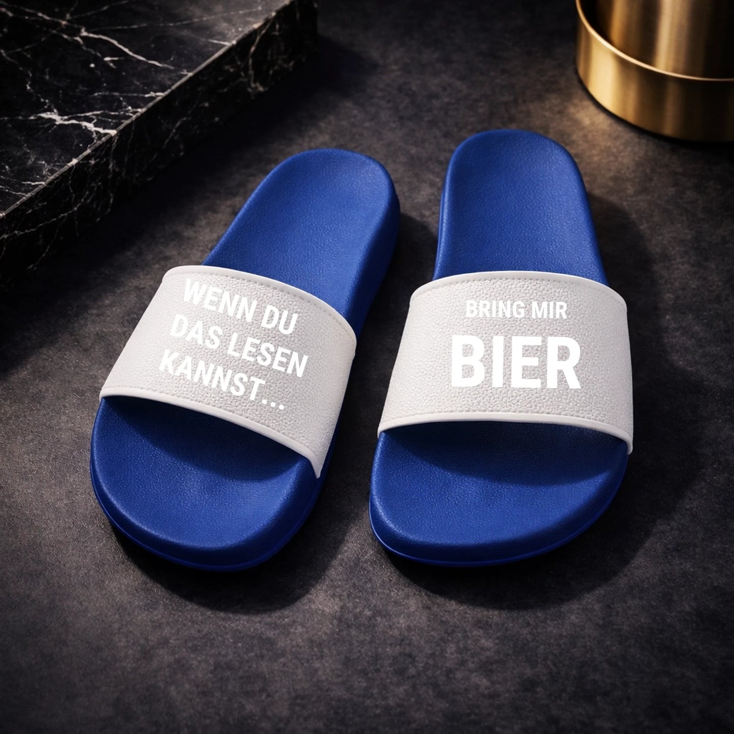 FamilySurprise-personalisiert-Badelatschen-blau