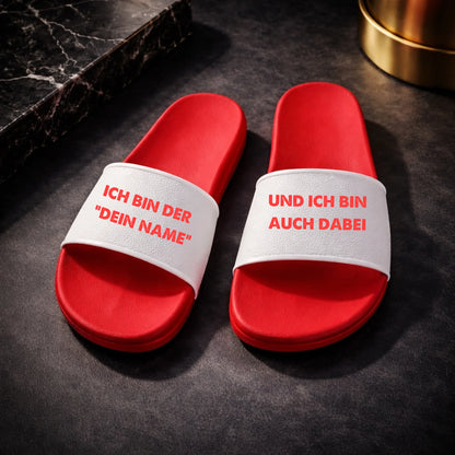 FamilySurprise-personalisiert-Badelatschen-rot