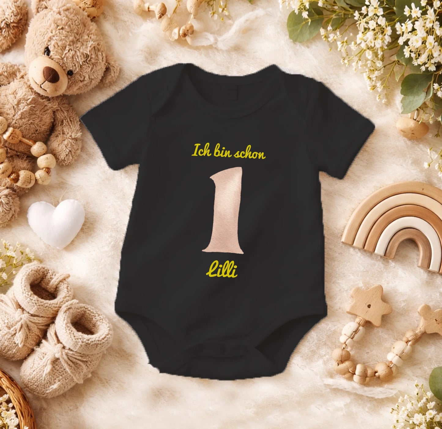 FamilySurprise-Babybody-personalisierbar-schwarz