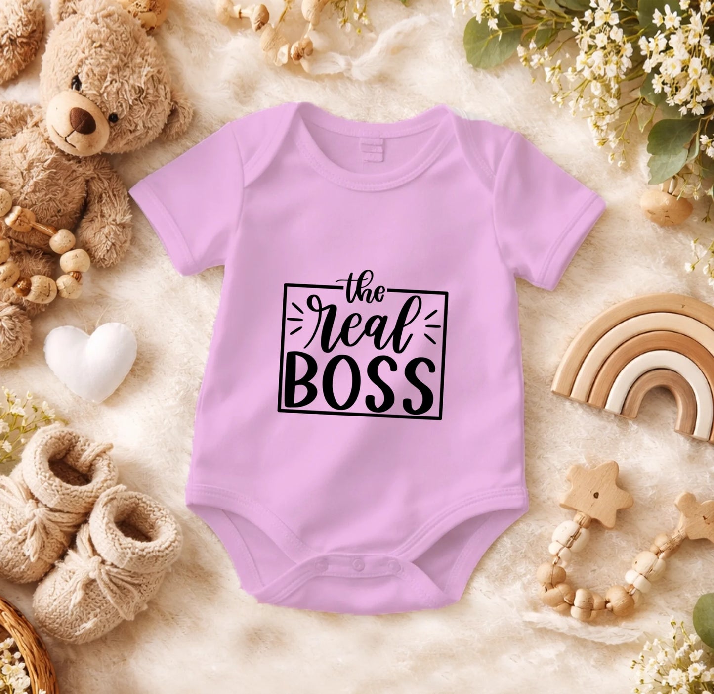 FamilySurprise-Babybody-personalisierbar-rosa