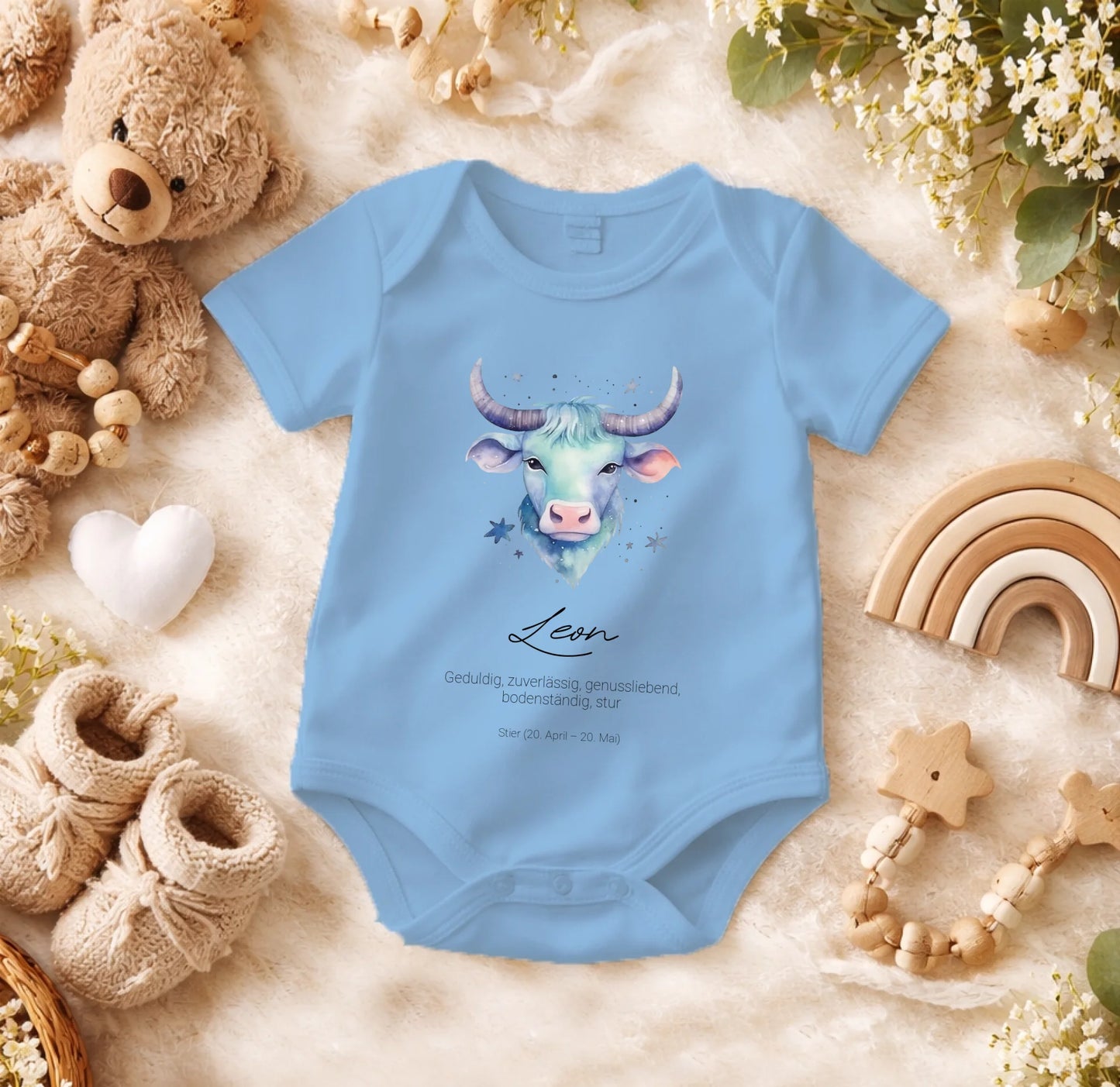 FamilySurprise-Babybody-personalisierbar-hellblau