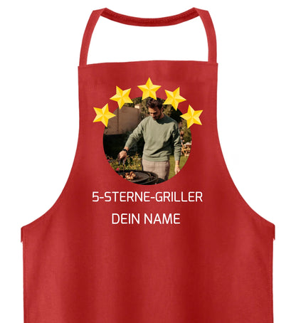 Grillschürze personalisierbar  -5 Sterne-Griller