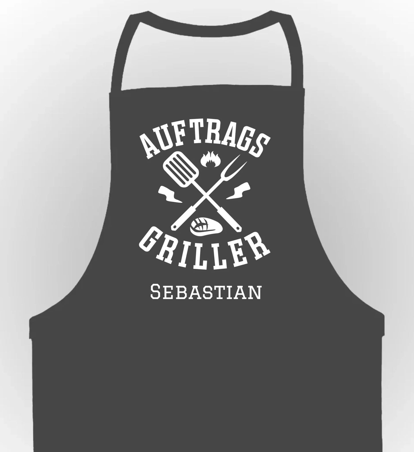 schürze grau