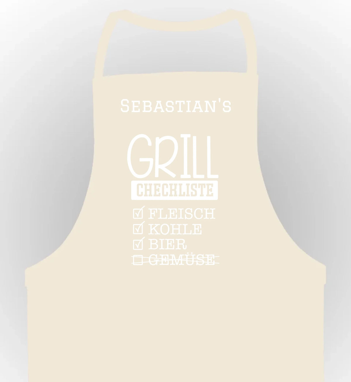 schürze beige