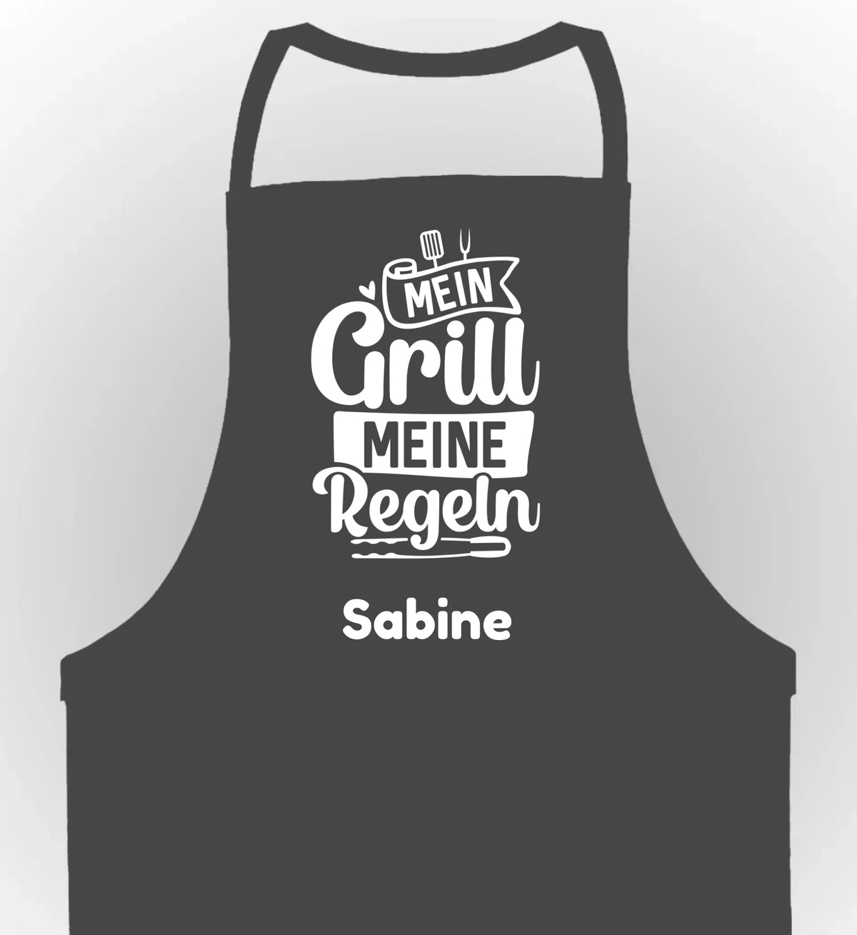 schürze grau