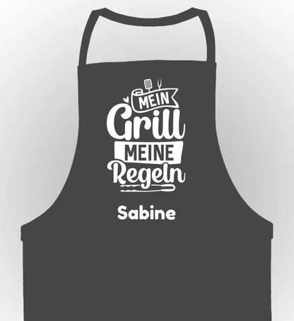 schürze grau