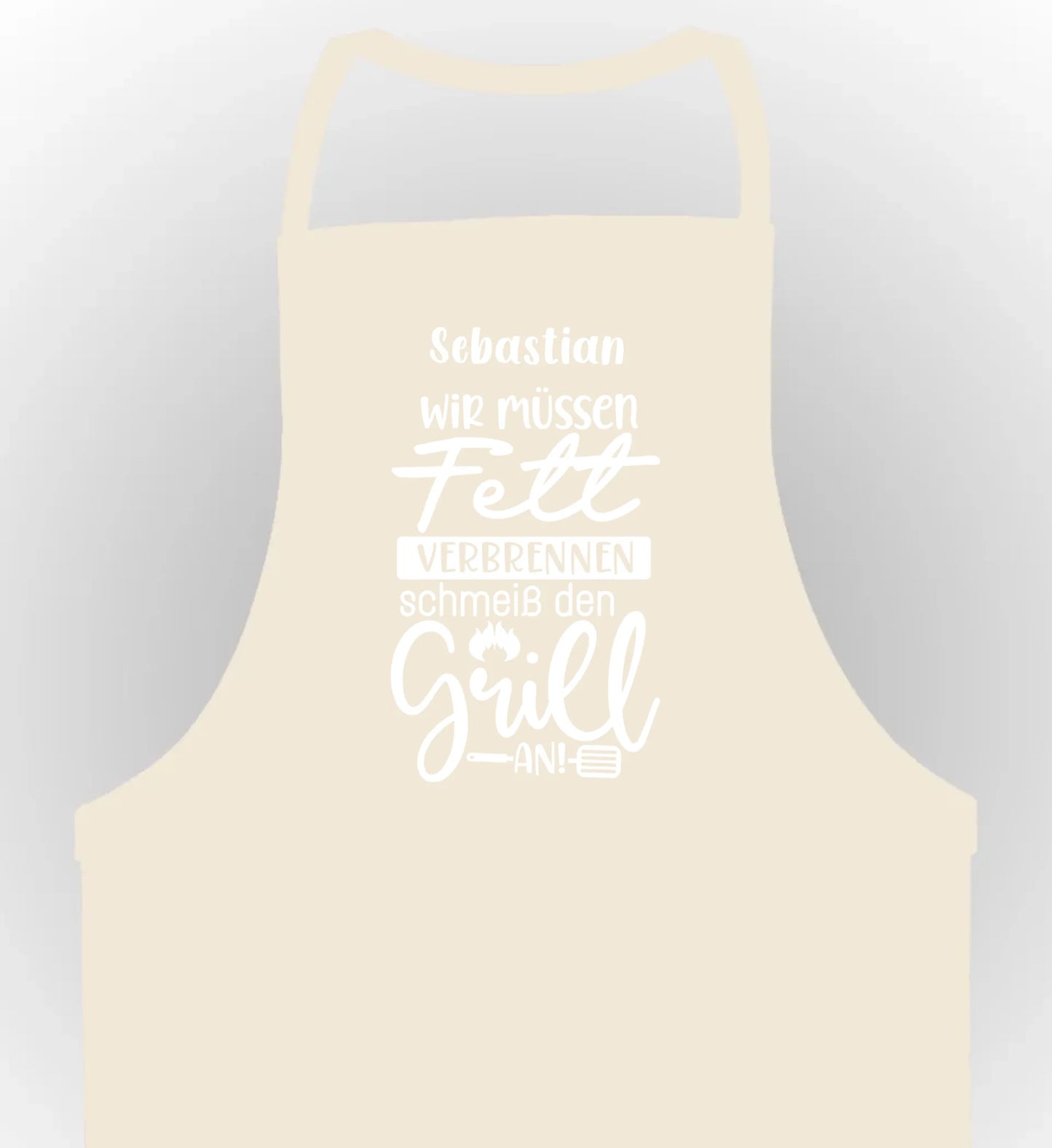 schürze beige
