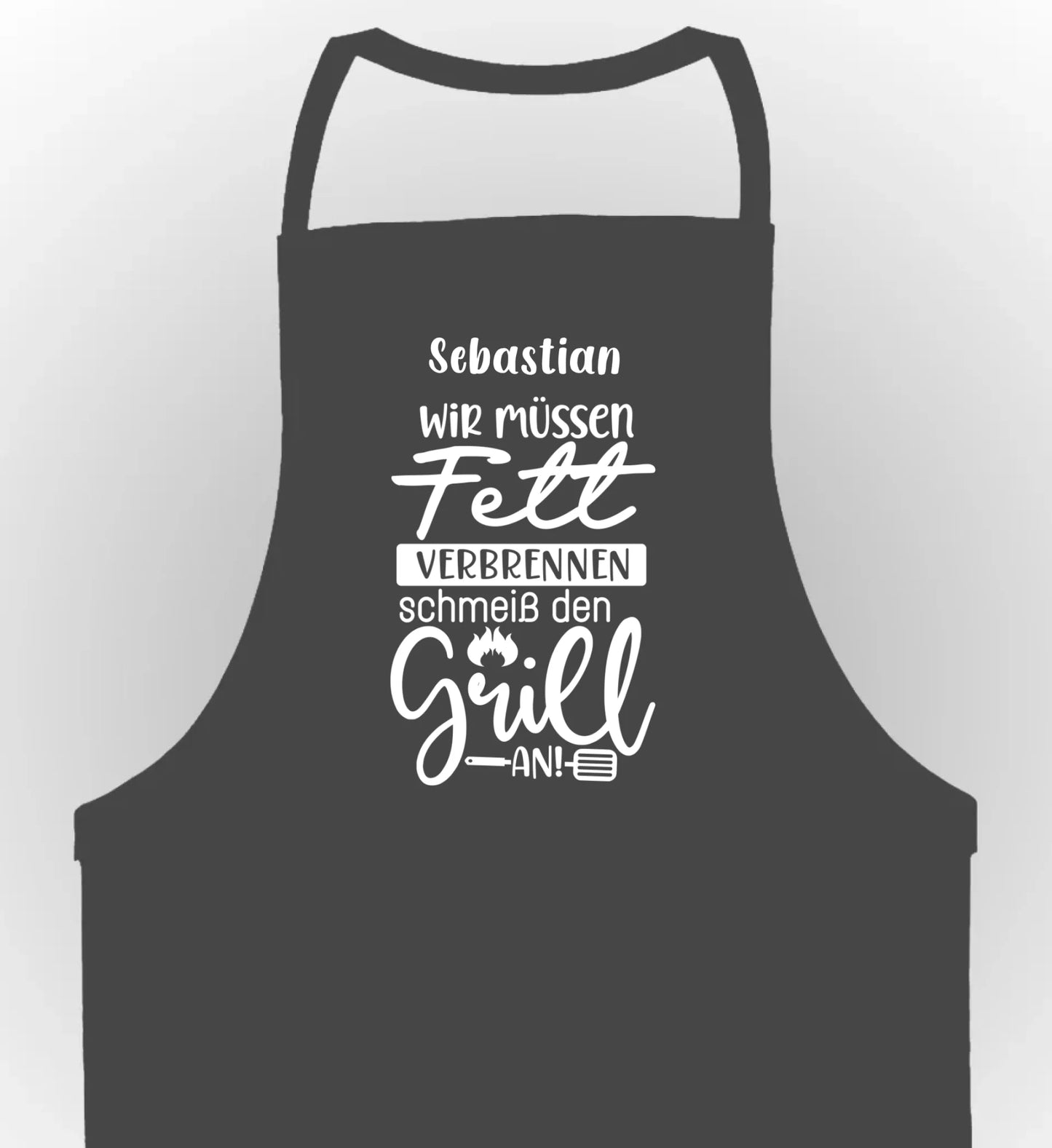schürze grau