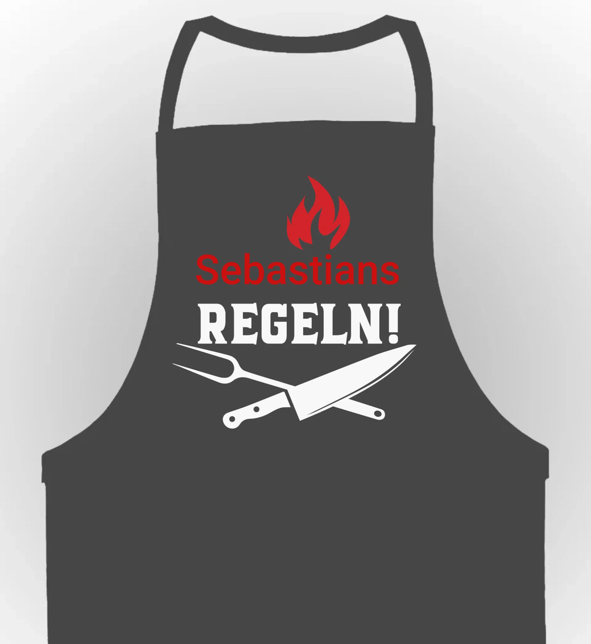 schürze grau