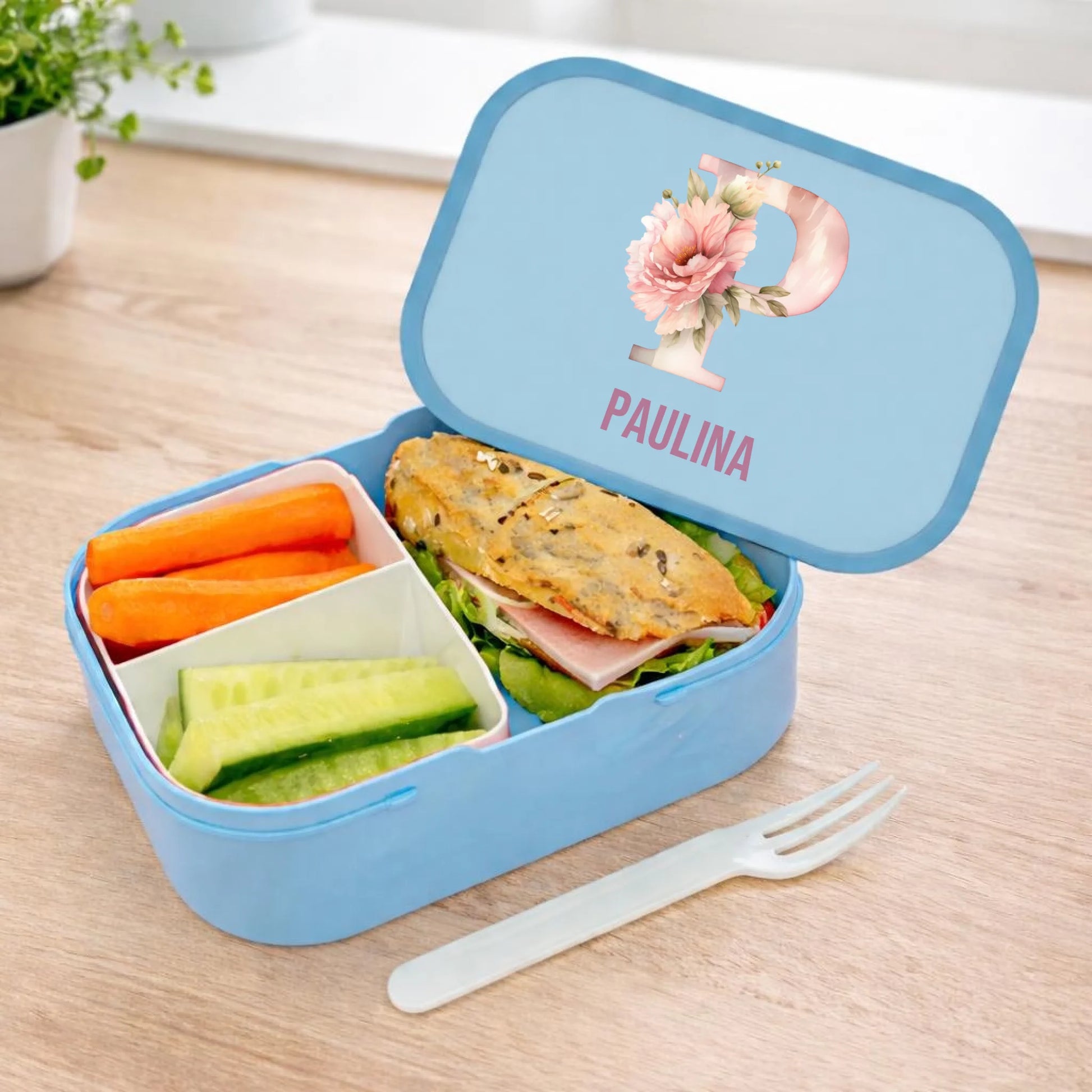 FamilySurprise-Brotdose-personalisierbar-blau