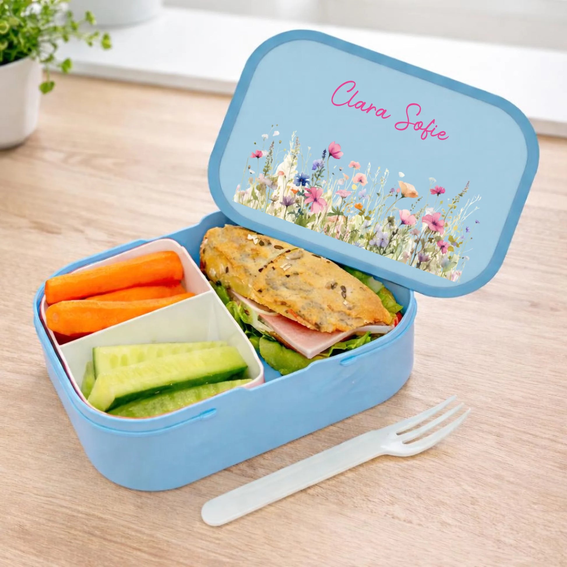 FamilySurprise-Brotdose-personalisierbar-blau